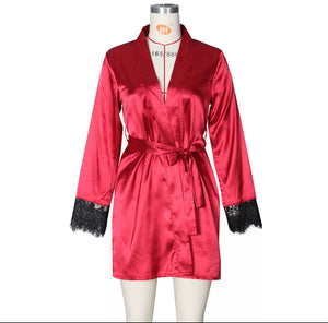 Lace butt robe