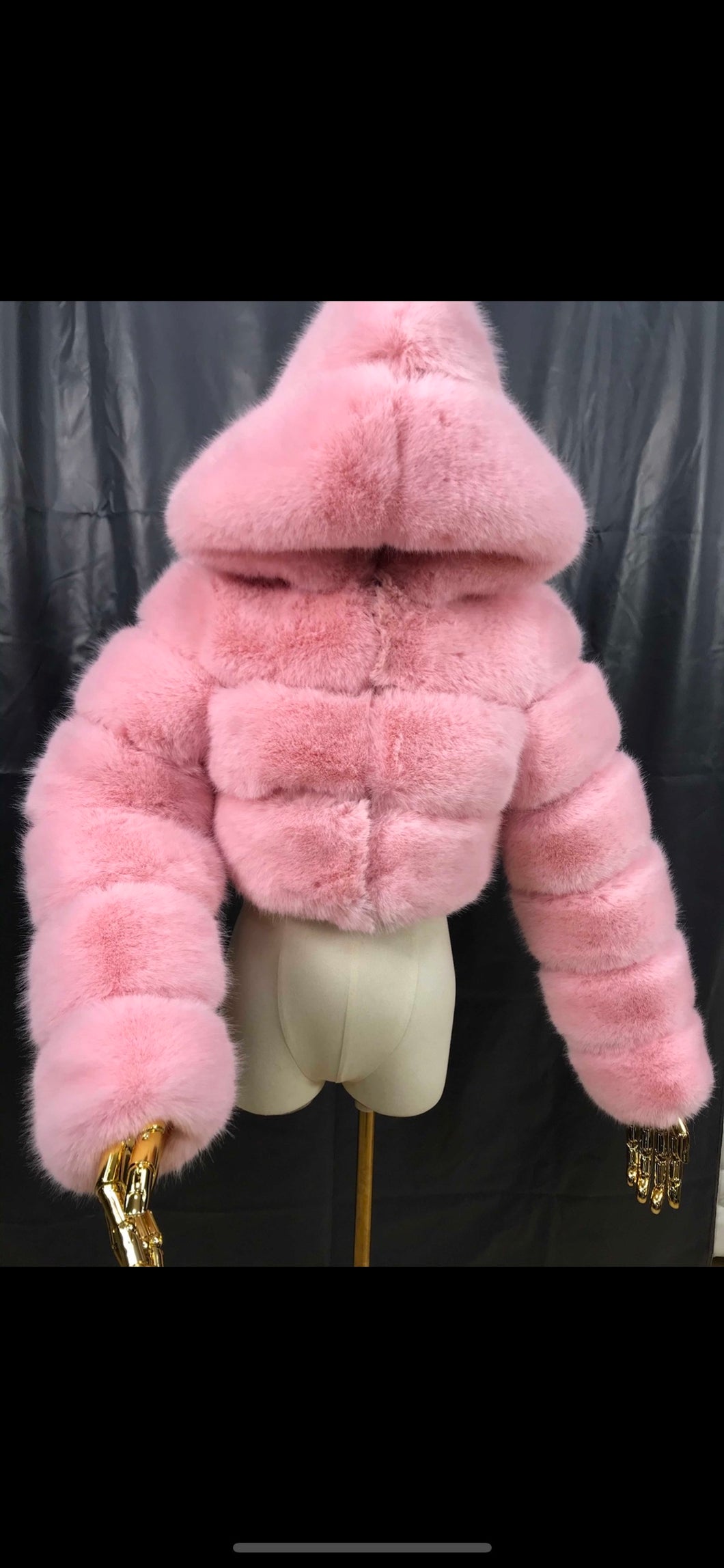 Pink faux furr