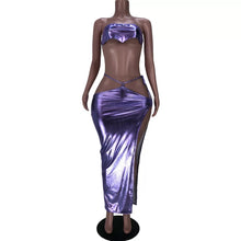 Load image into Gallery viewer, Purple glide skirt set
