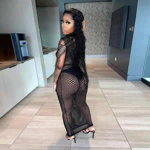Long net dress