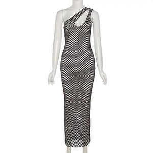 Long net dress