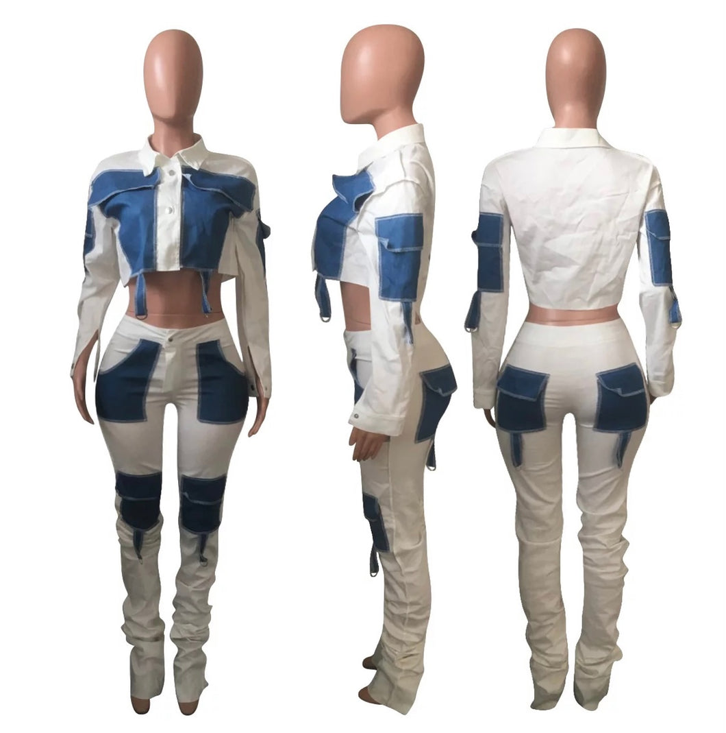 Denim patch set