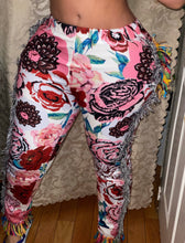 Load image into Gallery viewer, Flower shaggy pants
